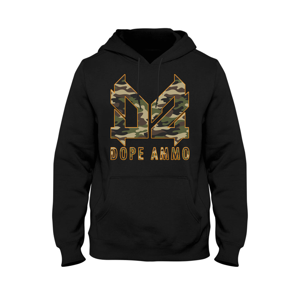 Dope Ammo Camo Hoodie - Black