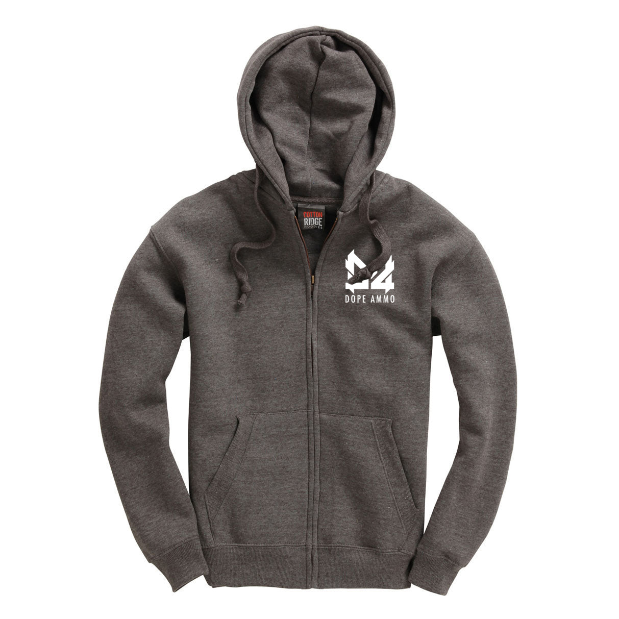 Dope Ammo Zip Hoodie - Charcoal