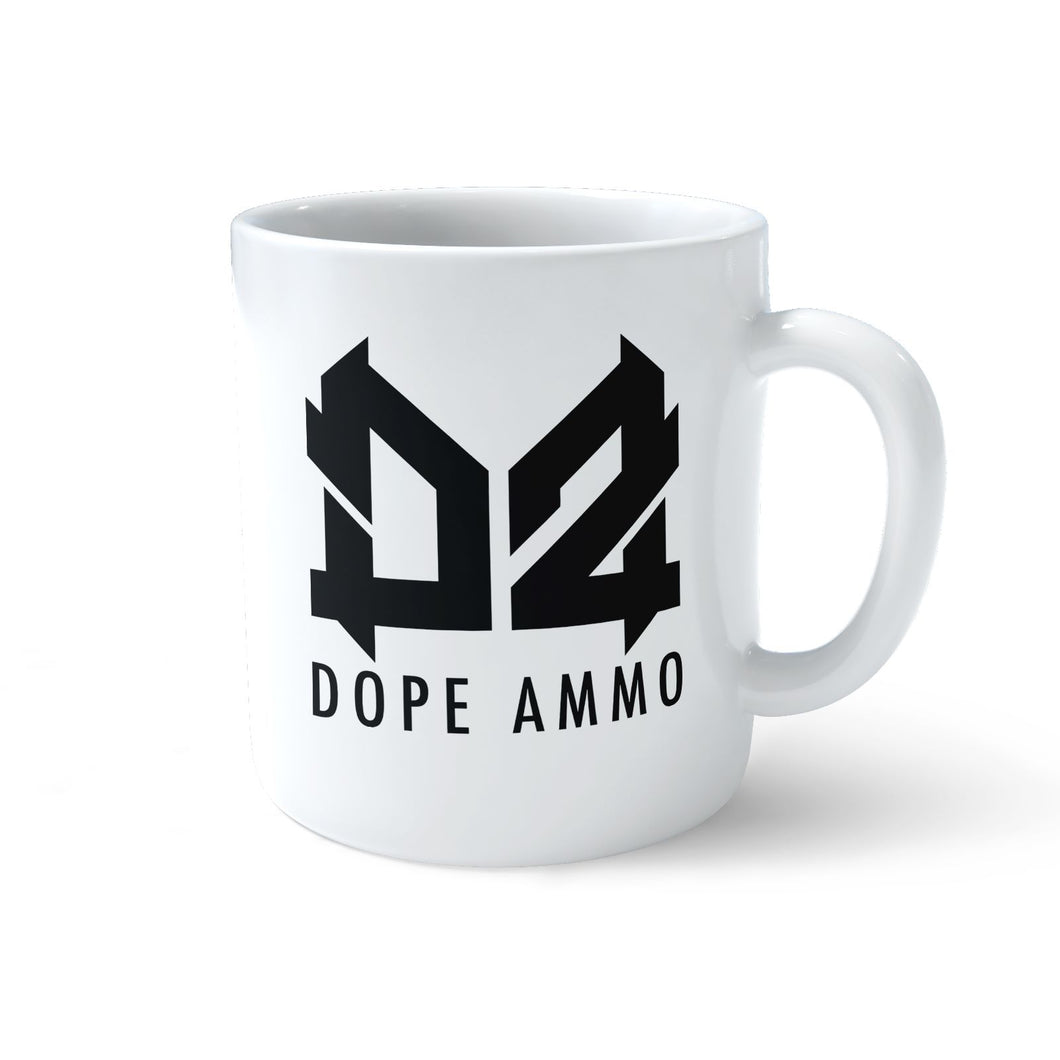 Dope Ammo Mug - White/Black Logo